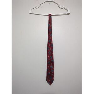 The American Edition Collection Mens‎ Red And Beige Paisley Tie